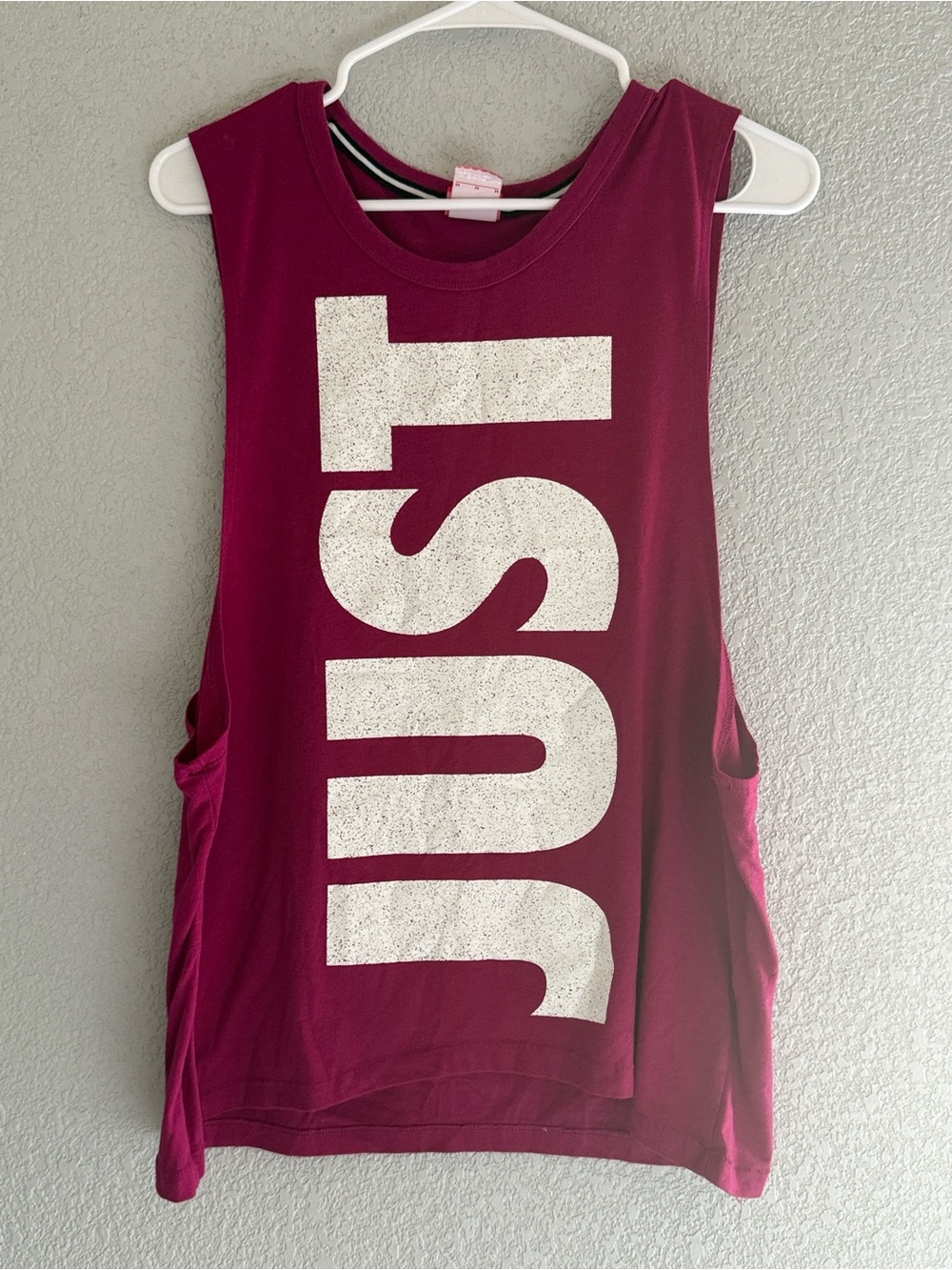 Nike Magenta 'Dri-FIT' Graphic Muscle Tank